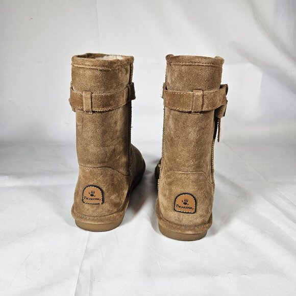 Bearpaw Brown Suede Lined Boots Women's Size 10 1960W--Val - Picture 2 of 13